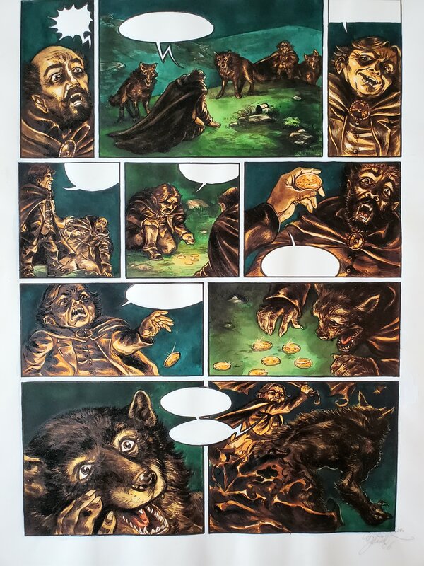 Gwendal Lemercier, Les CONTES DES HAUTES TERRES  T2 LA SIXIEME COURONNE    couleur directe - Comic Strip