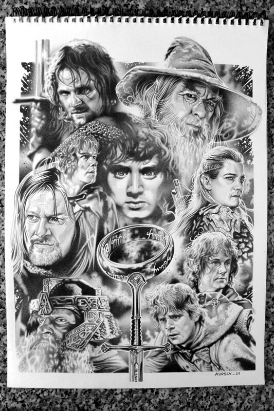 Lord of the Rings par Philippe Kirsch - Planche originale