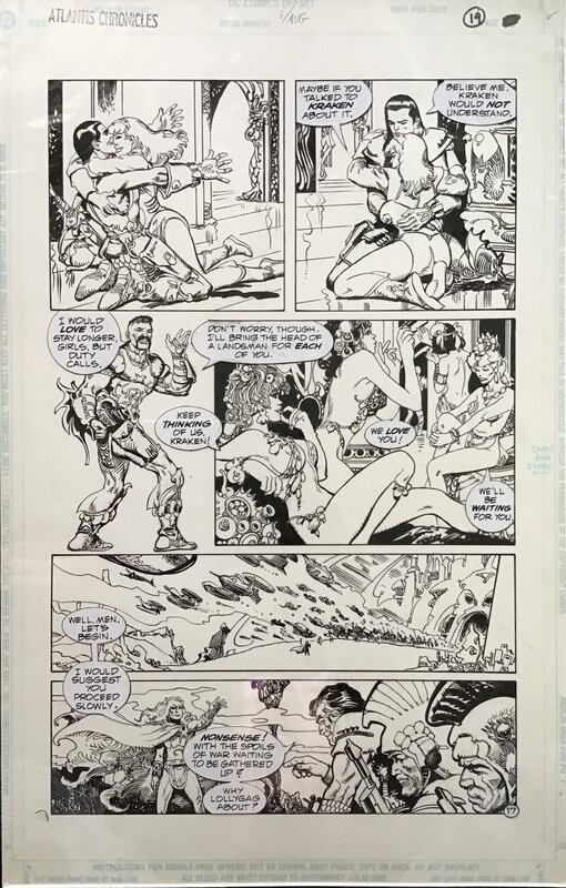 Esteban Maroto, Peter David, Aquaman - Atlantis chronicles - Comic Strip