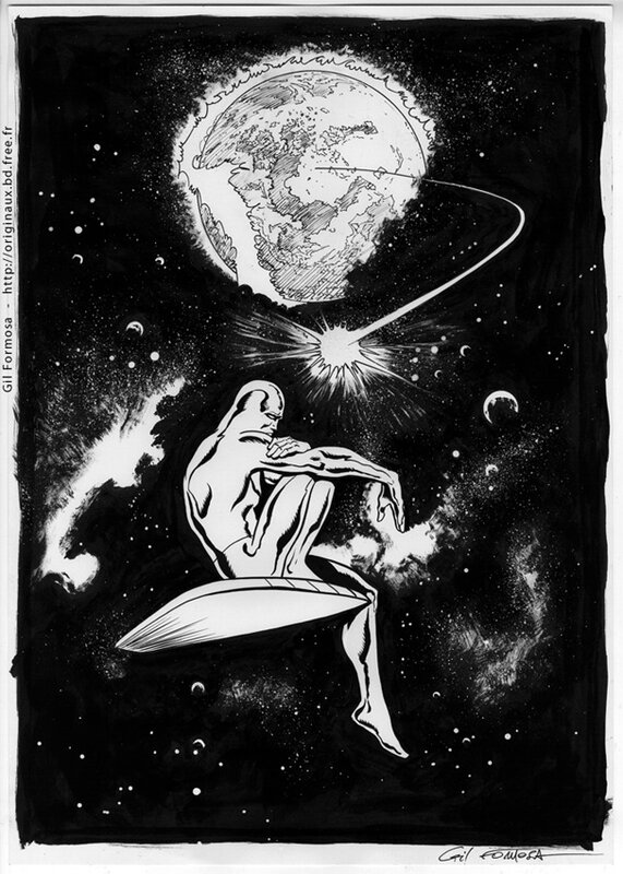 En vente - SILVER SURFER par Gil Formosa - Planche originale