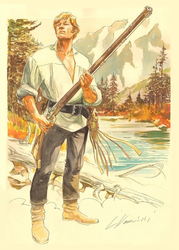 Luca Vannini, Ken PARKER - Scotty Long Rifle - Illustration originale