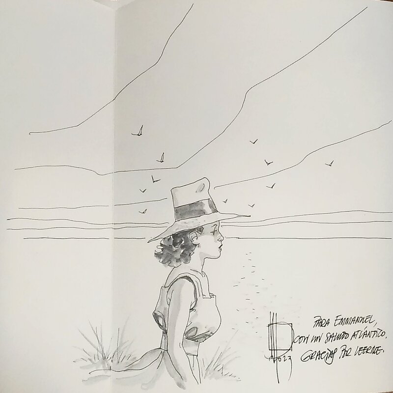 Miguelanxo Prado, Trait de craie 2023Juin18 - Sketch