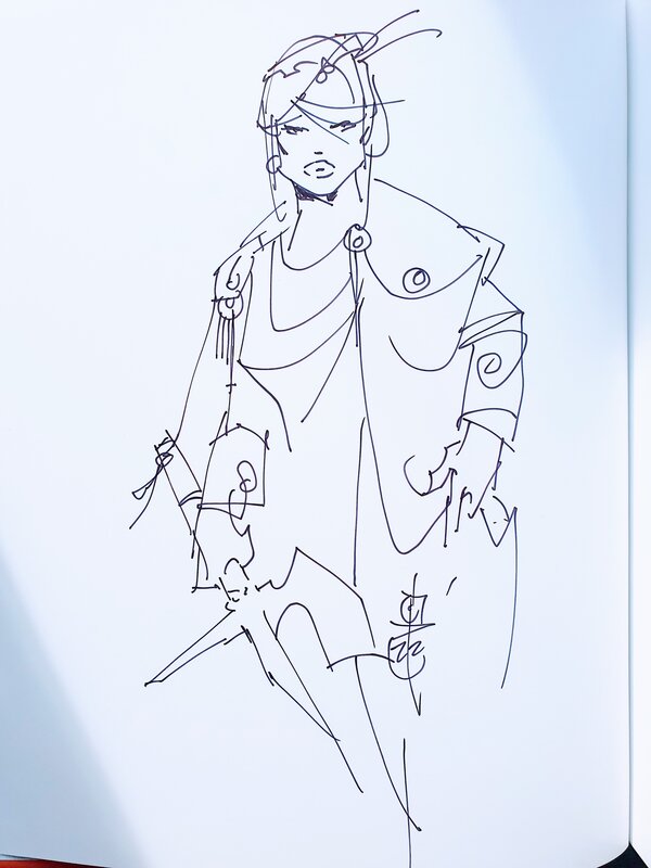 Alex Niño, Alex Nino Book Sketch - Sketch