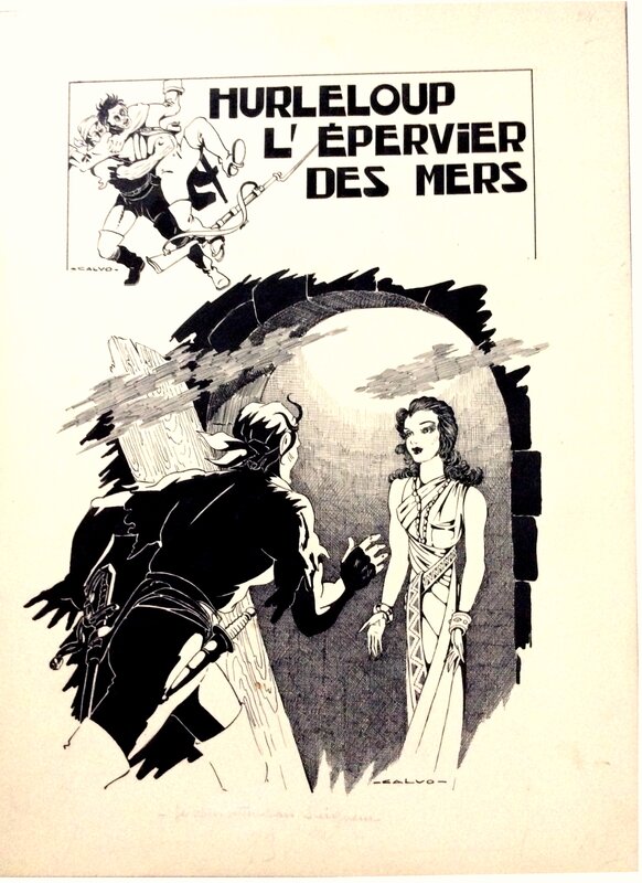 Edmond-François Calvo, Hurleloup L’epervier des mers - couverture - Original Cover