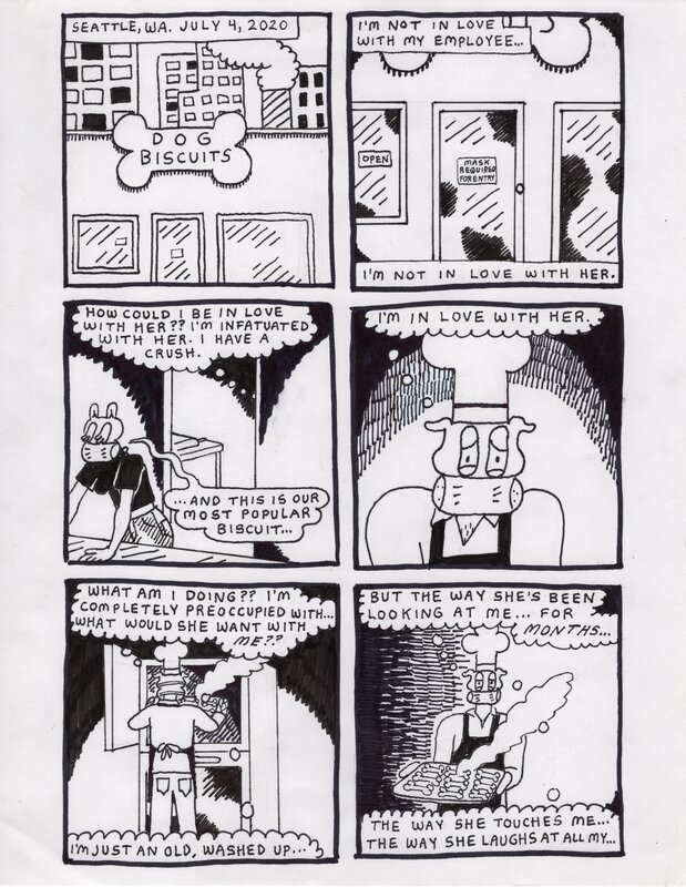 Alex Graham, Dog Biscuits (2021) pg. 9 - Comic Strip