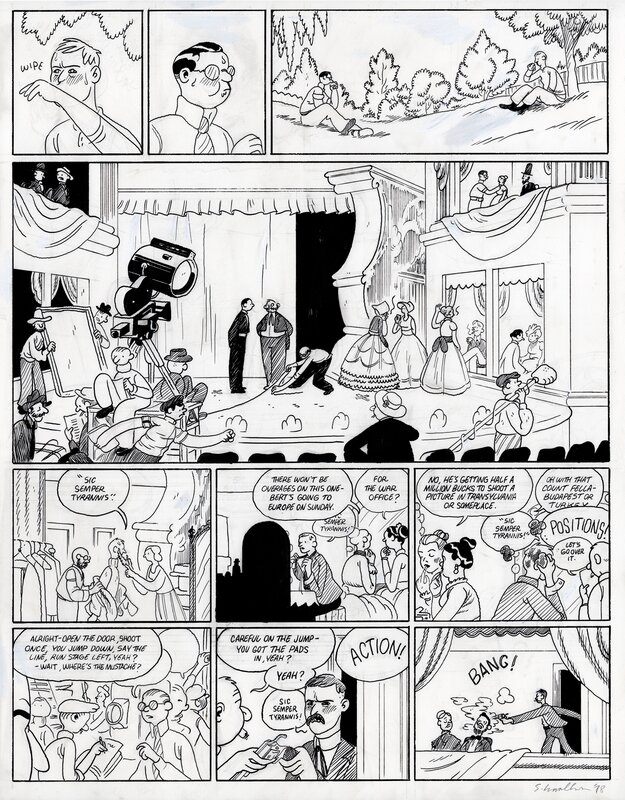 Sammy Harkham, Crickets Color Special #1 (2022) pg.16 - Planche originale