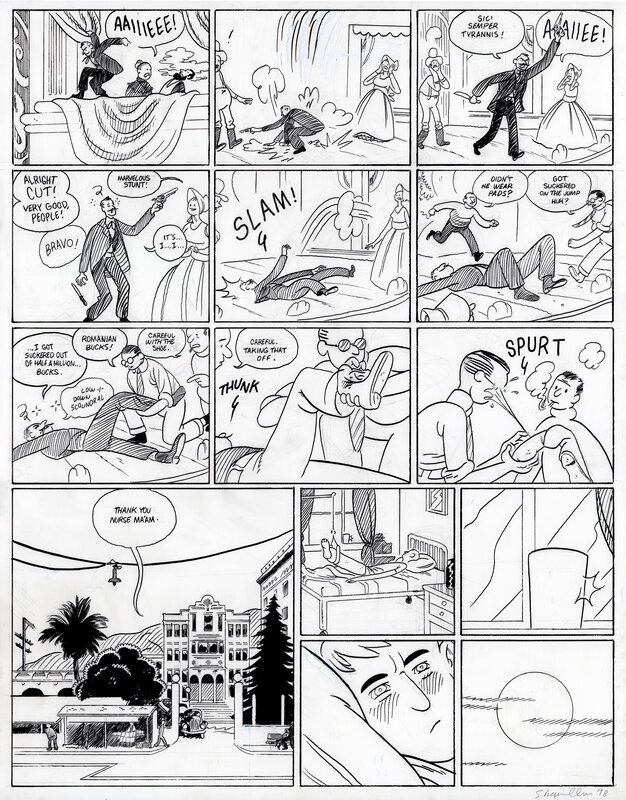 Sammy Harkham, Crickets Color Special #1 (2022) pg.17 - Planche originale