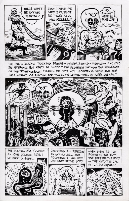 Jasper Jubenvill, Kung-Fu Comics starring Dynamite Diva (2022) pg. 6 - Comic Strip