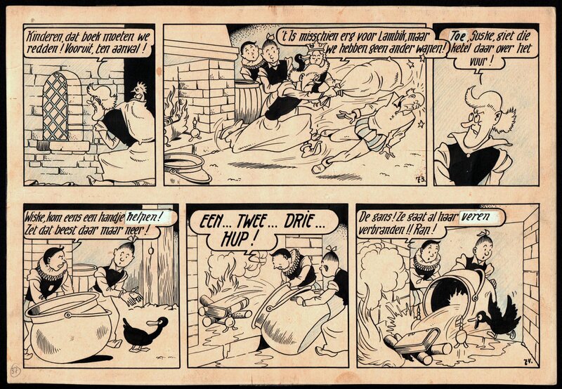 Willy Vandersteen, Bob et Bobette / Suske en Wiske 27 - Het Vliegende Hart - Comic Strip