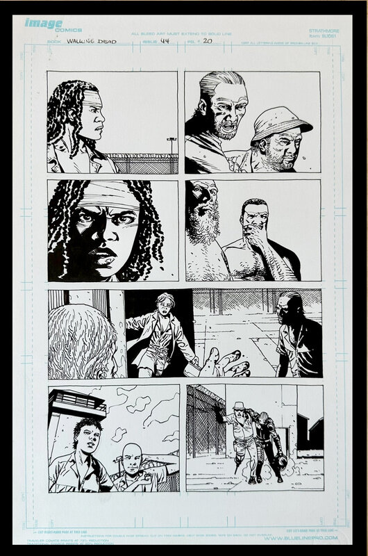Walking Dead #44 par Charlie Adlard - Planche originale