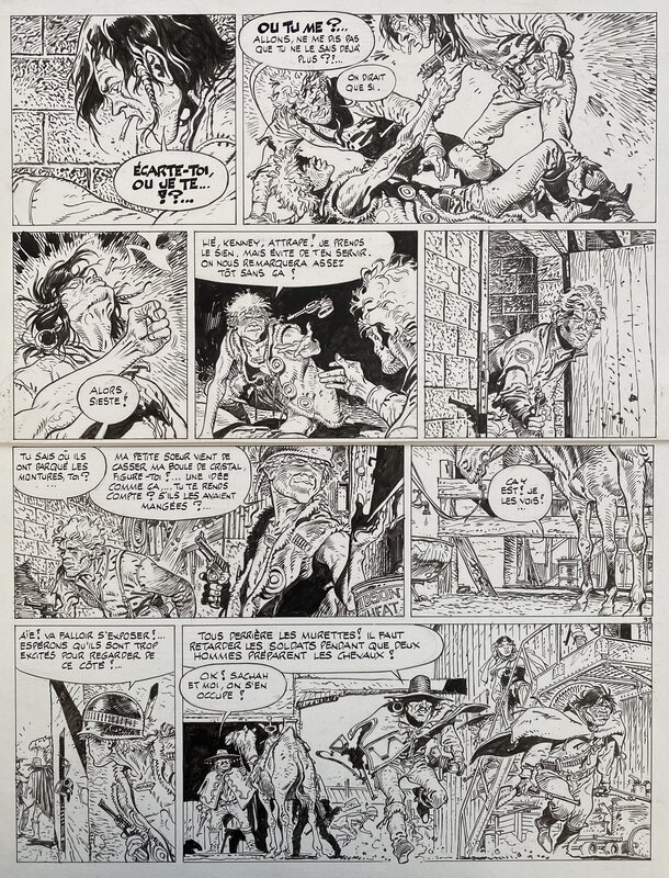 Hermann, Jeremiah - Du sable pleins les dents - T2 p.33 - Planche originale