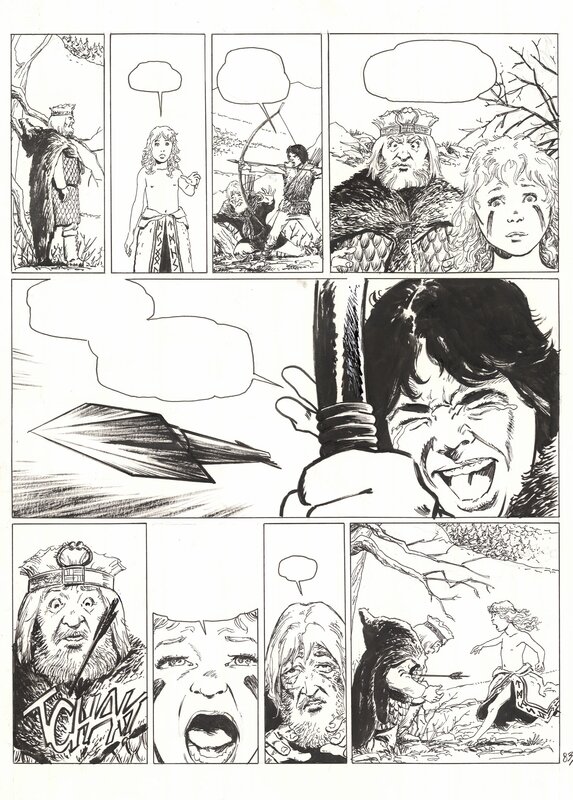 Robin Recht, Thorgal Saga, Adieu Aaricia, P. 86 - Planche originale