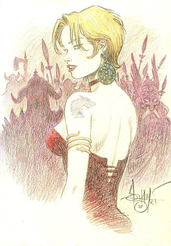 Mohamed Aouamri, Hildegird saga Valta - Illustration originale