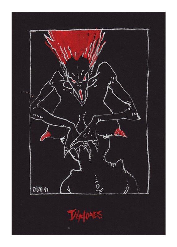 For sale - Démones by Caza - Original Illustration
