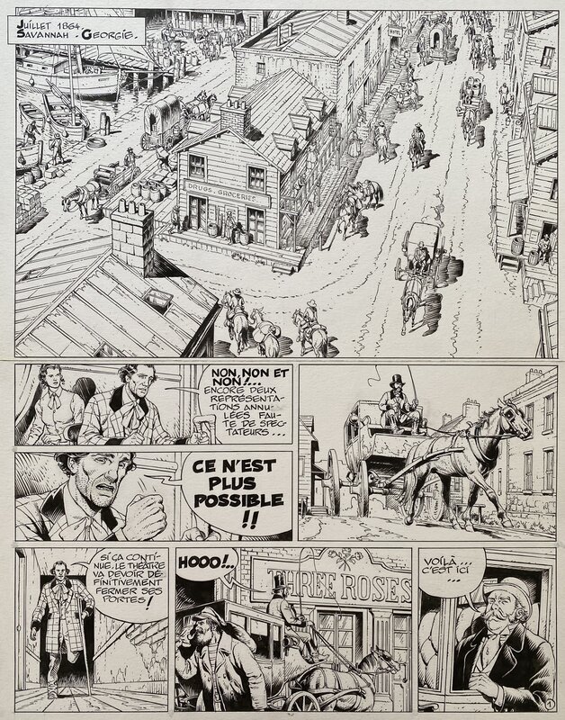 Michel Blanc-Dumont, François Corteggiani, Claudine Blanc-Dumont, La jeunesse de Blueberry - La solution Pinkerton - T10 p.1 - Comic Strip