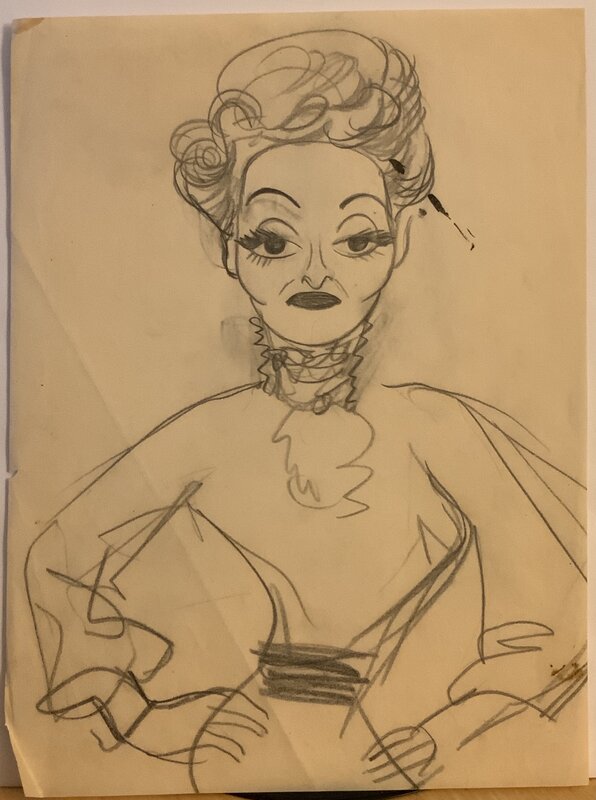 Bette Davis par Julius Kroll - Illustration originale