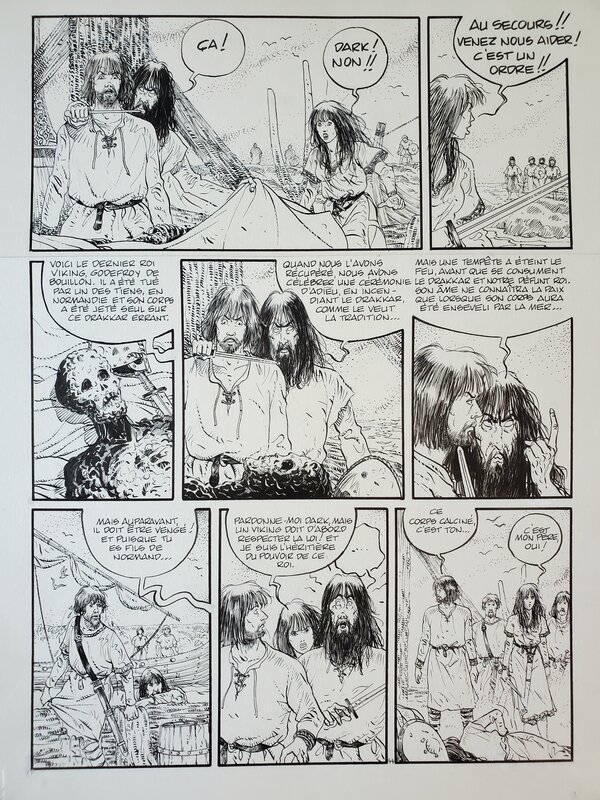 Thierry Cayman, GODEFFROY DE BOUILLON  T3 LE DRAKKAR NOIR - Comic Strip