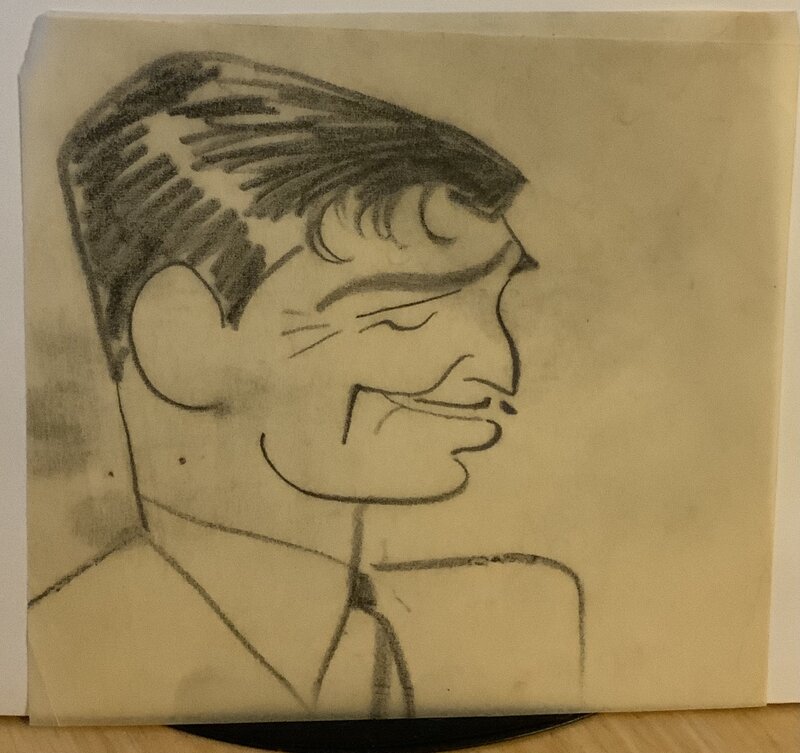 Clark Gable par Julius Kroll - Illustration originale