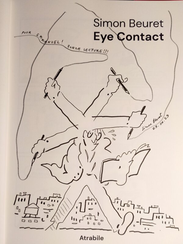 Simon Beuret, Eye contact 2023Juin23 - Sketch