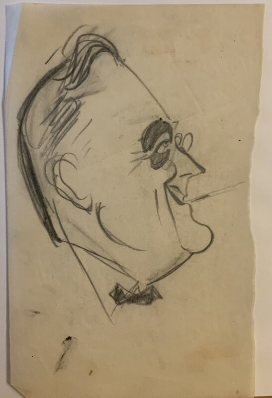 Julius Kroll, Franklin Delano Roosevelt - Original Illustration