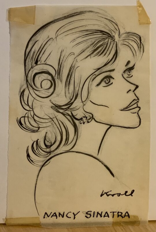 Nancy Sinatra par Julius Kroll - Illustration originale