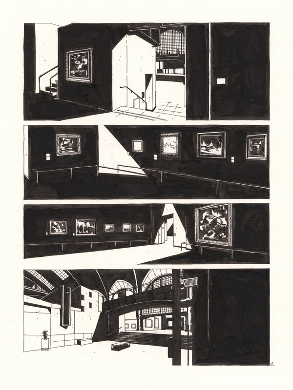 Christophe Chabouté, Musée - planche originale - Comic Strip