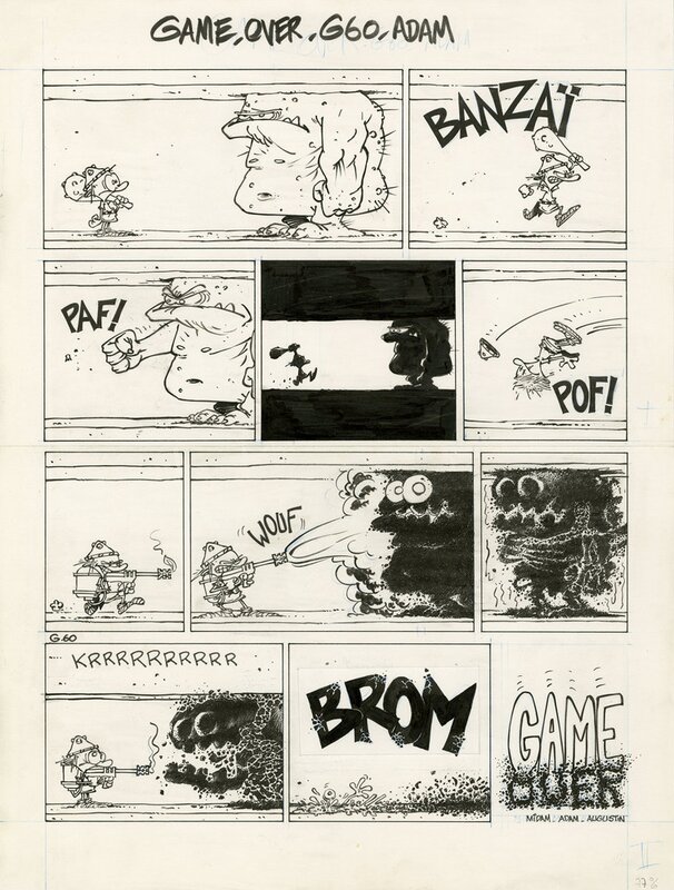 Game over par Midam - Planche originale