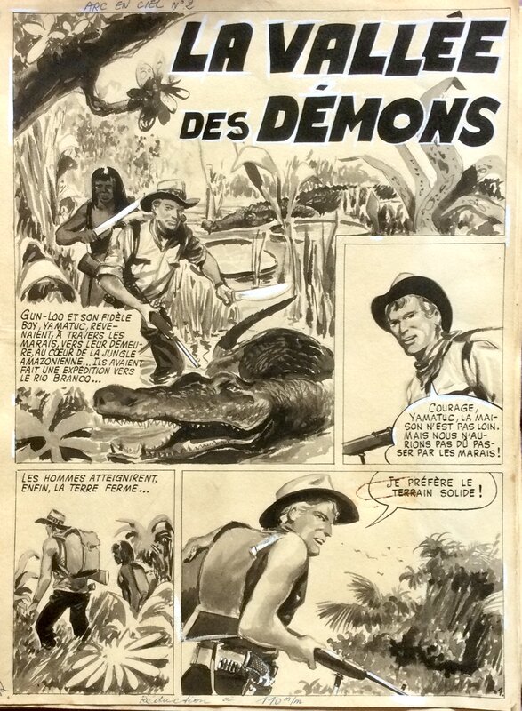 Pierre Dupuis, La Vallée des Démons - Planche originale