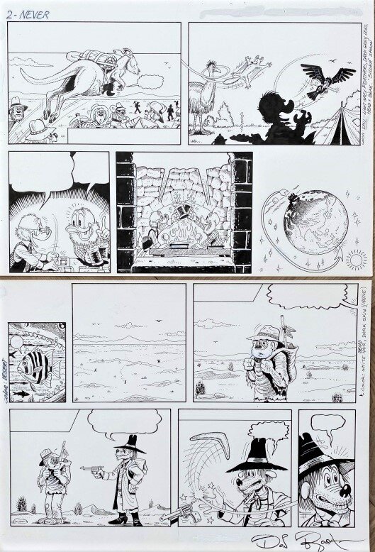 Don Rosa, The Life and Times of Scrooge McDuck - The Dreamtime Duck Of The Never Never - Planche originale