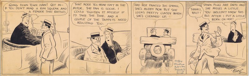 Gasoline Alley August 23, 1920 by Frank King - Planche originale