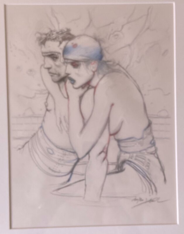 Couple calque 3 par Enki Bilal - Œuvre originale