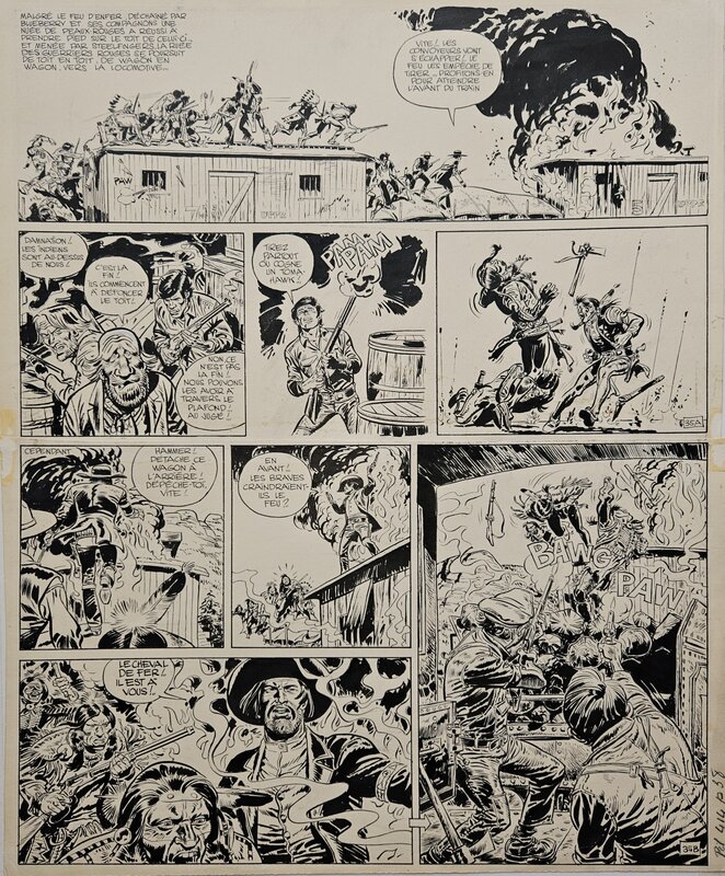 Jean Giraud, Jean-Michel Charlier, 1967 - Blueberry : L'homme au poing d'acier - Comic Strip