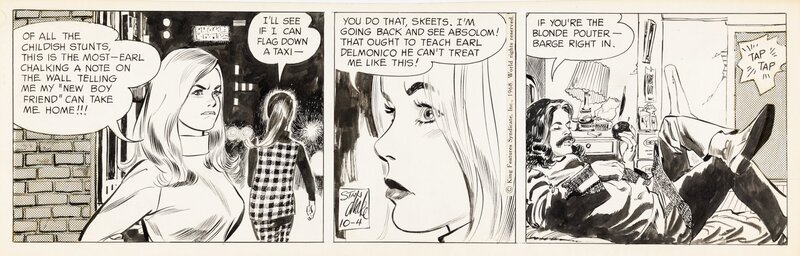 Stan Drake, Heart of Juliet Jones - 4 Octobre 1968 - Planche originale