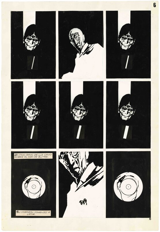 The Tell-Tale Heart par Alberto Breccia - Illustration originale