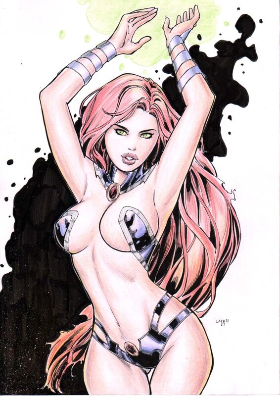 Starfire par Laerte - Illustration originale