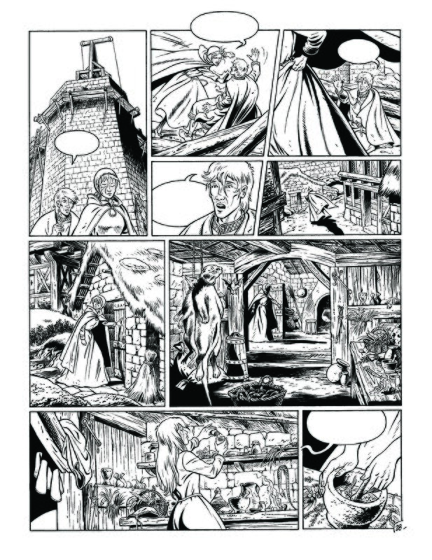 For sale - Michel Pierret, Planche n°28 Les Aigles décapitées Tome 18 - Comic Strip