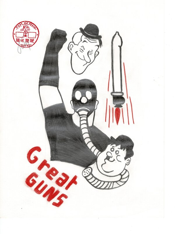 Great Guns 1 by Tom de Pekin - Original Illustration