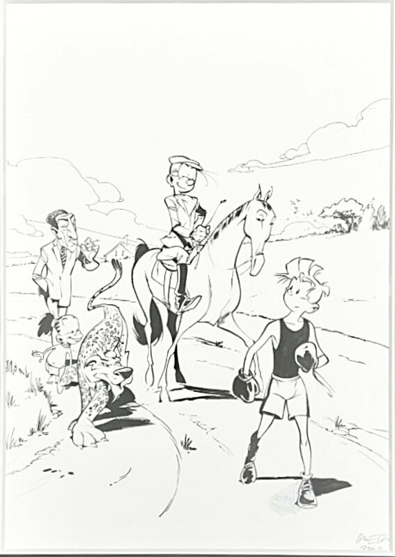Munuera - Spirou illustration - Planche originale