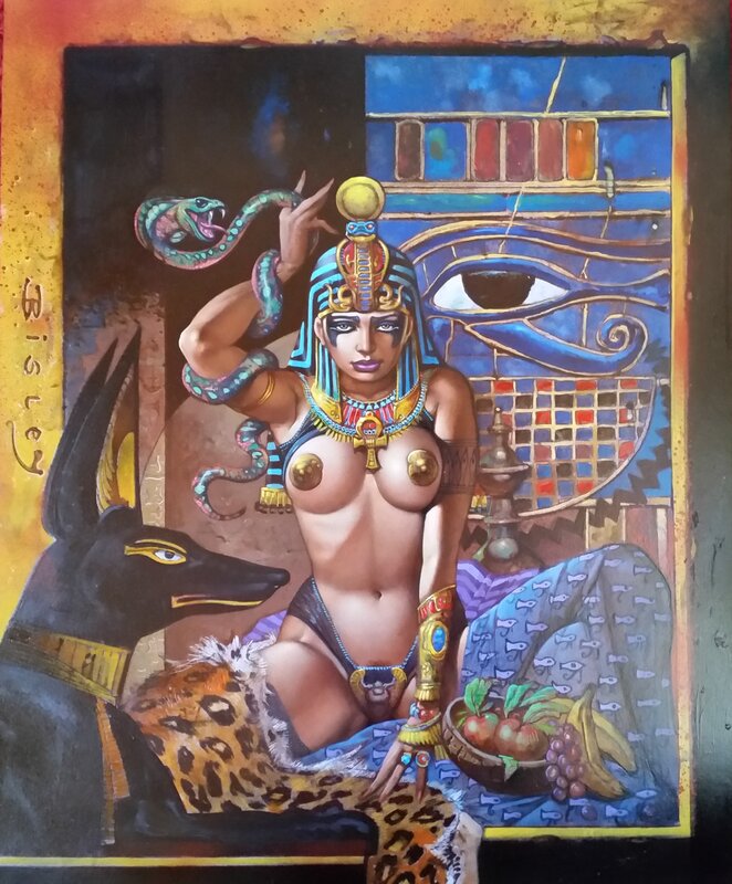 Hatshepsut par Simon Bisley - Illustration originale