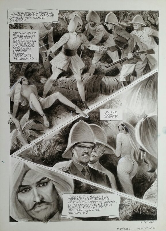Georges Lévis, Jean Sidobre, Les perles de l'amour - Planche originale