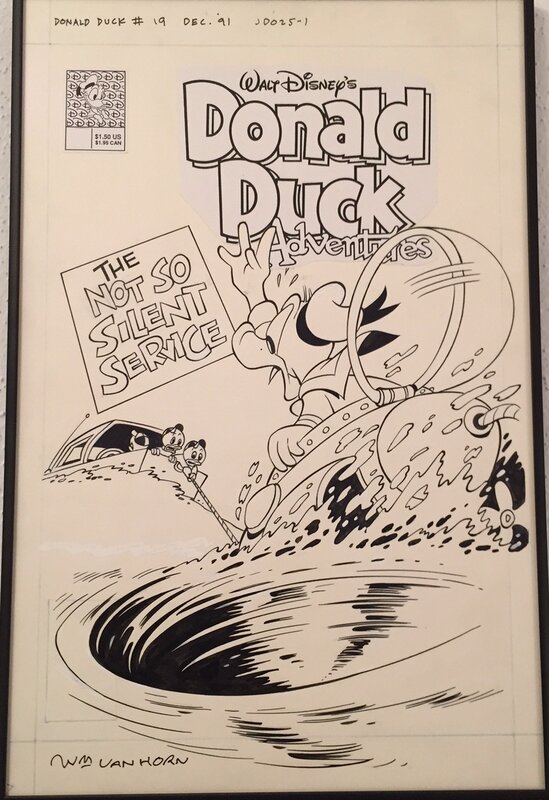 William Van Horn, Donald Duck Adventures #19 Cover - Couverture originale