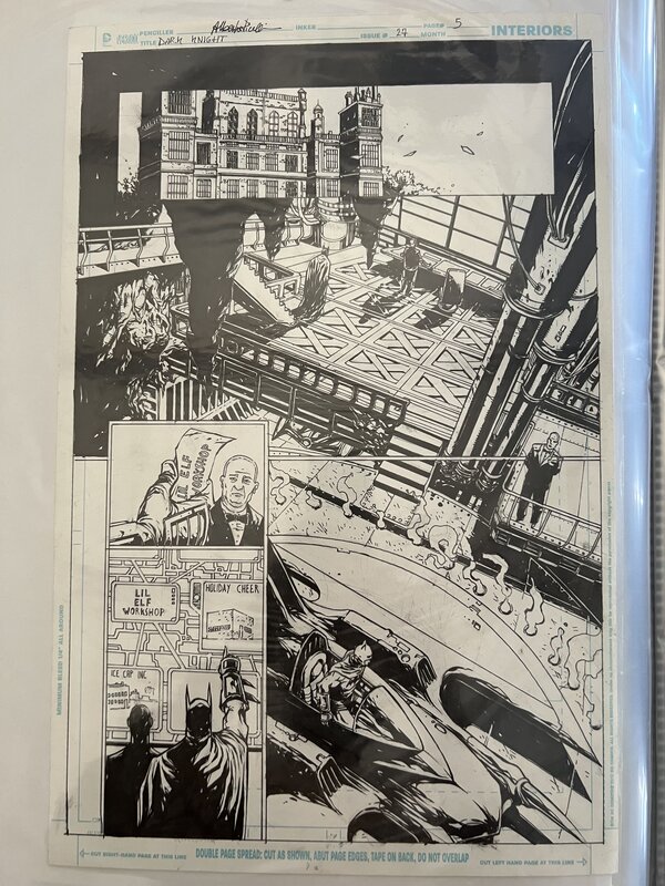 For sale - Alberto Ponticelli, Planche orginale Batman dark knight Issue 27 Page 5 - Comic Strip