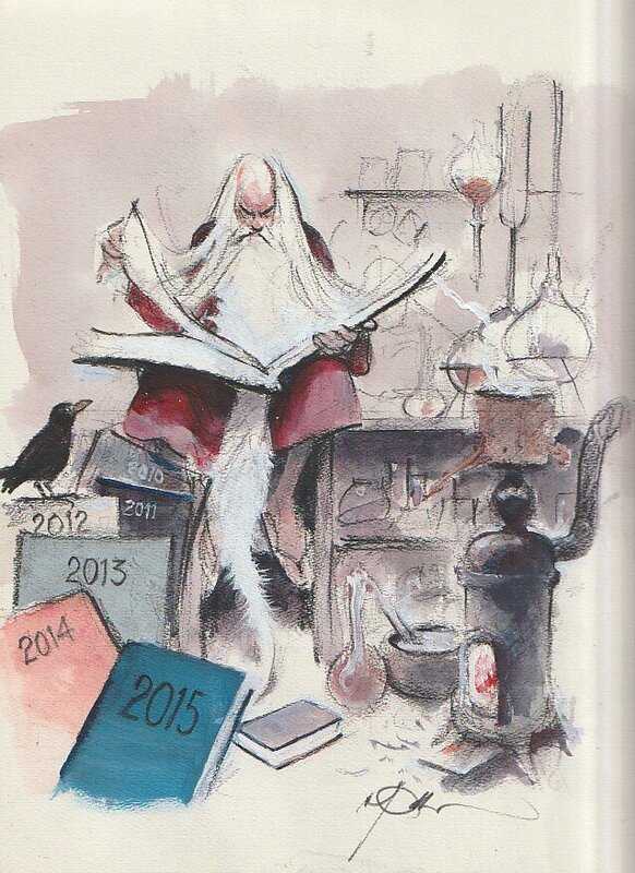 Merlin l’enchanteur by René Follet - Original Illustration