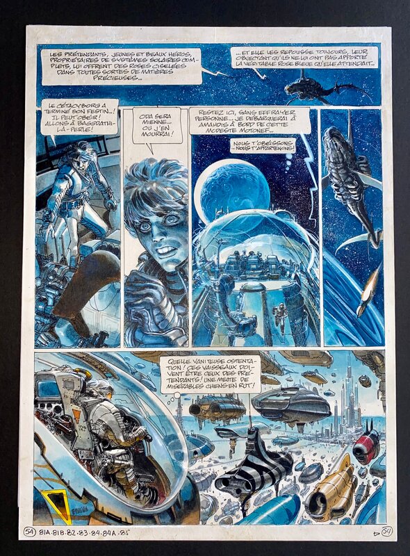 En vente - Juan Giménez, La Caste des Méta-Barons #3 - Aghnar le Bisaïeul - Planche originale En vente - Juan Giménez, La Caste des Méta-Barons #3 - Aghnar le Bisaïeul - Planche originale