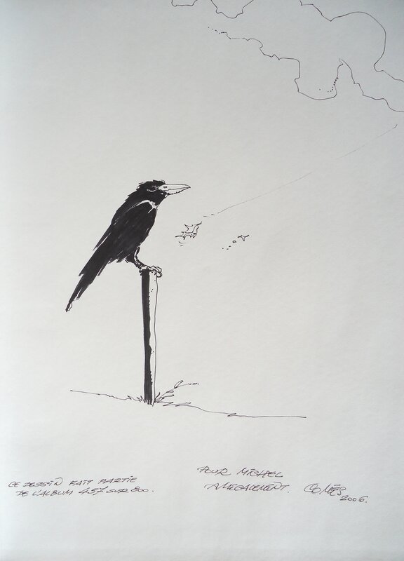 Ombre du corbeau par Didier Comès - Dédicace