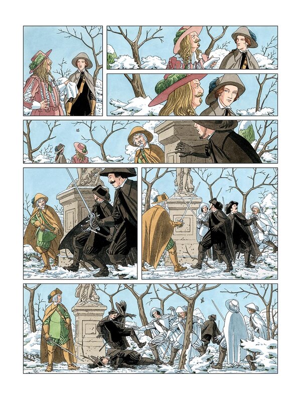 For sale - Milan Jovanovic, Les 7 Vies de l’Épervier, le fils d'Ariane, planche 38 - Comic Strip
