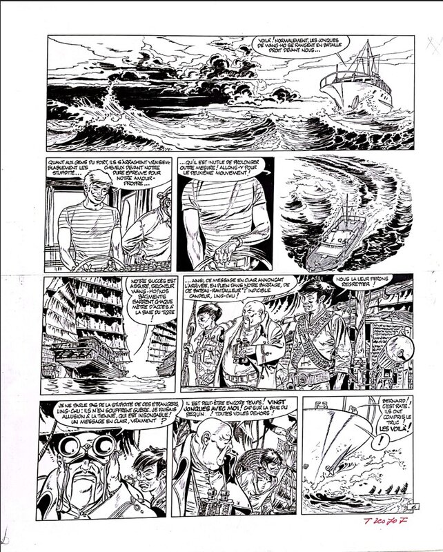 Hermann, Bernard Prince Le Général Satan page 6 - Planche originale