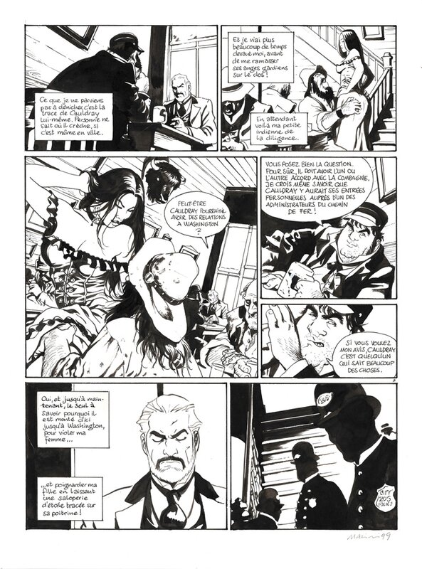 Enrico Marini, Stephen Desberg, L'etoile du Désert - Tome 2, planche 8 - Planche originale