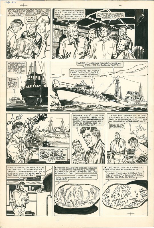For sale - Alberto Breccia, Vito Nervio page from 1974 - Comic Strip