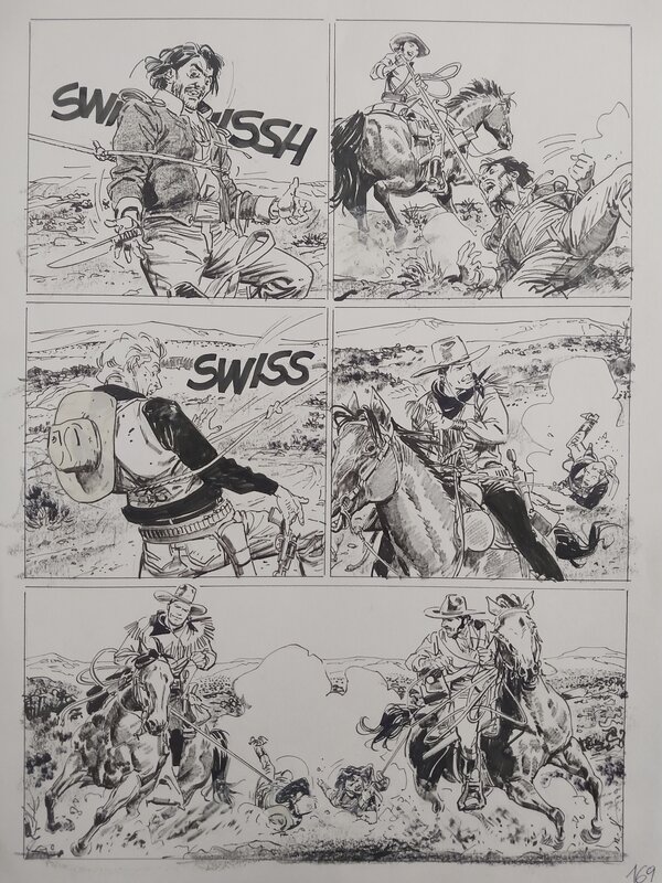 Bruno Brindisi, Tex Willer i due disertori - Planche originale